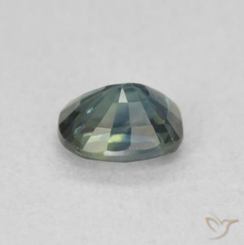 Zafiro Cerceta natural de 0.49 ct, Forma Cojín, VS