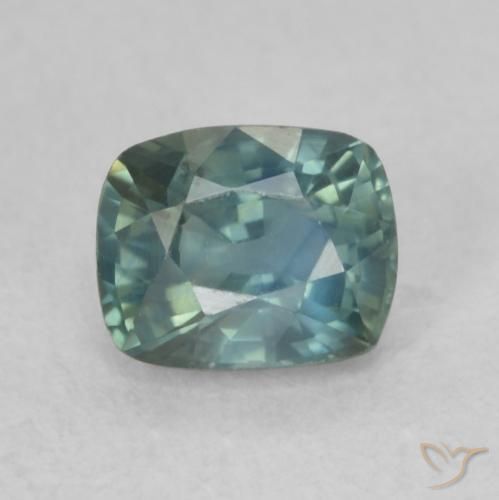 0.84ct Natural Cerceta Zafiro, Forma Cojín, VS