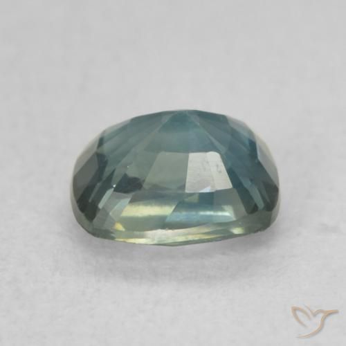 Zafiro Cerceta natural de 0.84 ct, Forma Cojín, VS
