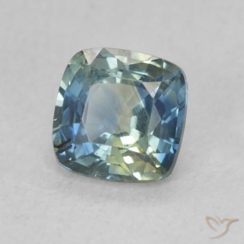 Zafiro Multicolor natural de 0.82 ct, Forma Cojín, VS