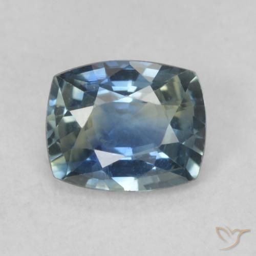 0.85ct Natural Cerceta Zafiro, Forma Cojín, VS