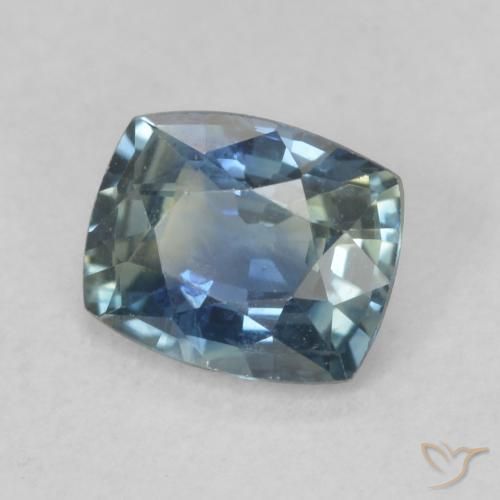 Zafiro Cerceta natural de 0.85 ct, Forma Cojín, VS