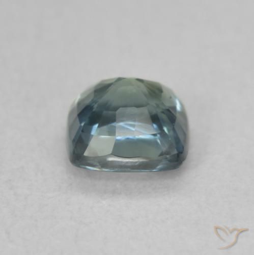 Zafiro Cerceta natural de 0.68 ct, Forma Cojín, VS