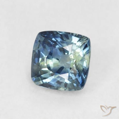 Zafiro Azul natural de 0.46 ct, Forma Cojín, VS