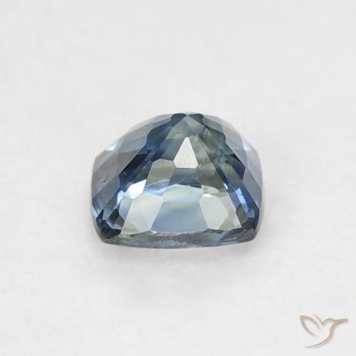 Zafiro Azul natural de 0.46 ct, Forma Cojín, VS