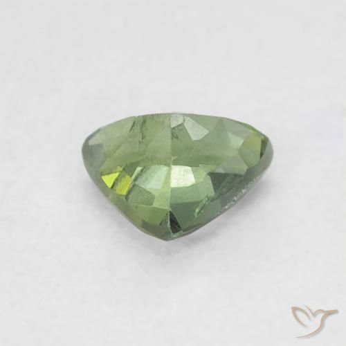 Zafiro Verde medio natural de 0.38 ct, Trillón, VS