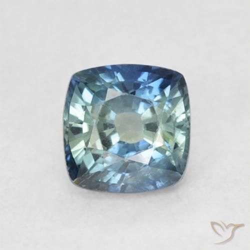 0.80ct Natural Cerceta Zafiro, Forma Cojín, VS