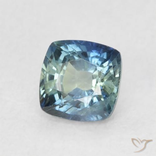 Zafiro Cerceta natural de 0.80 ct, Forma Cojín, VS