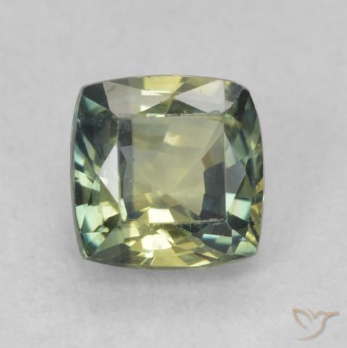 0.95ct Natural Multicolor Zafiro, Forma Cojín, VVS