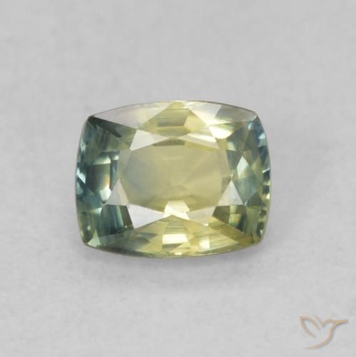 0.61ct Natural Multicolor Zafiro, Forma Cojín, VVS