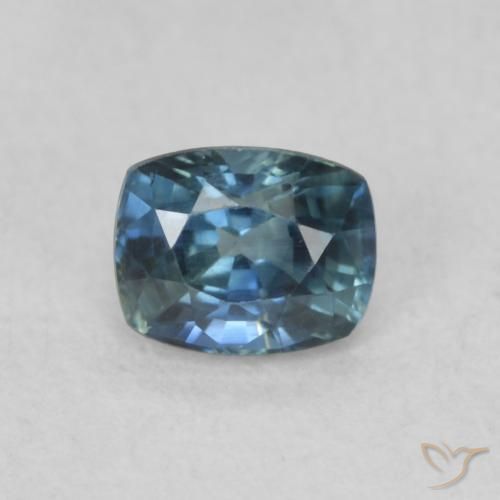 0.57ct Natural Cerceta Zafiro, Forma Cojín, VVS-VS