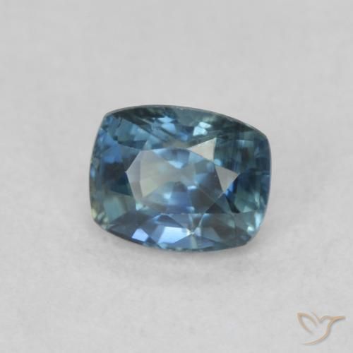 Zafiro Cerceta natural de 0.57 ct, Forma Cojín, VVS-VS