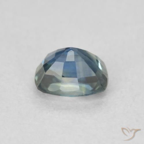 Zafiro Cerceta natural de 0.57 ct, Forma Cojín, VVS-VS