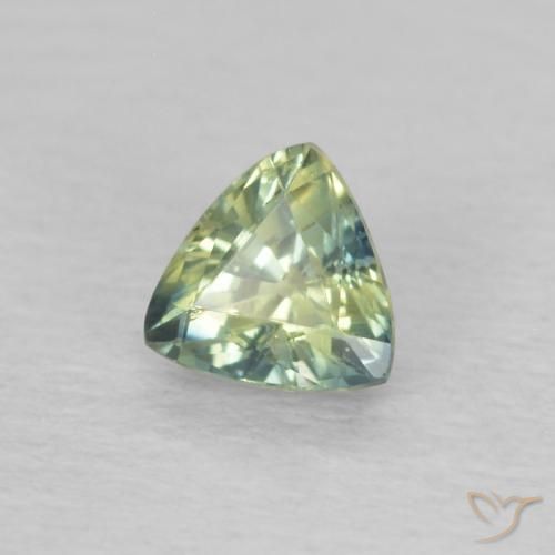 Zafiro Multicolor natural de 0.43 ct, Trillón, VVS-VS