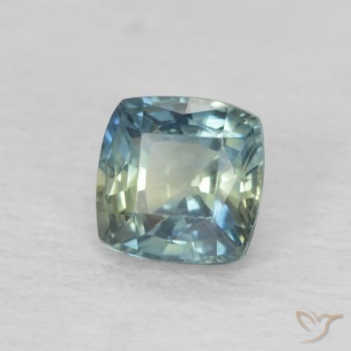 Zafiro Multicolor natural de 0.63 ct, Forma Cojín, VVS-VS