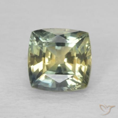 0.91ct Natural Multicolor Zafiro, Forma Cojín, VS-SI