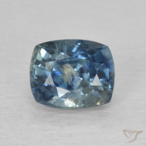 0.86ct Natural Azul Zafiro, Forma Cojín, VS-SI