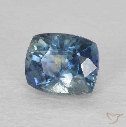 Zafiro Azul natural de 0.86 ct, Forma Cojín, VS-SI