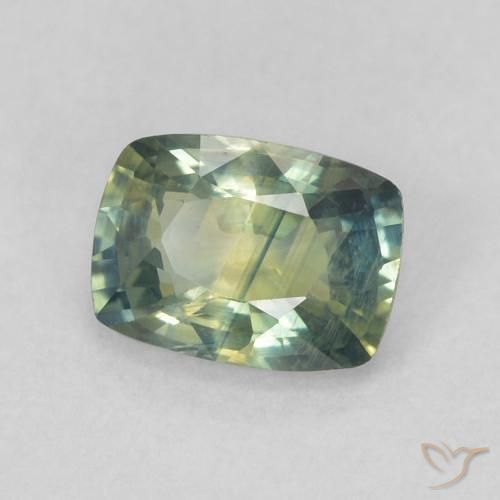 Zafiro Multicolor natural de 0.77 ct, Forma Cojín, VS