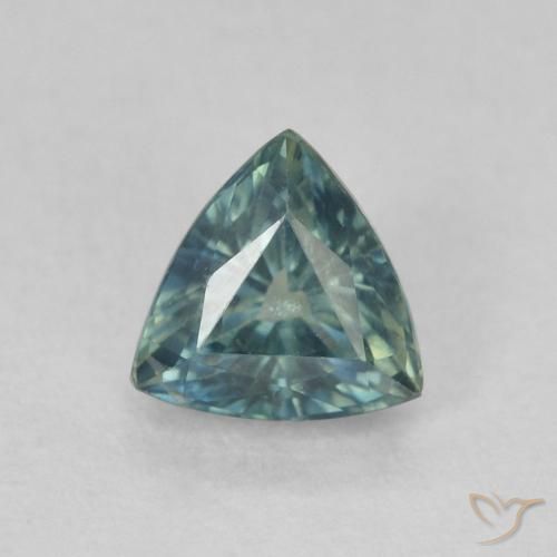 0.73ct Natural Teal Blue Zafiro, Trillón, VS