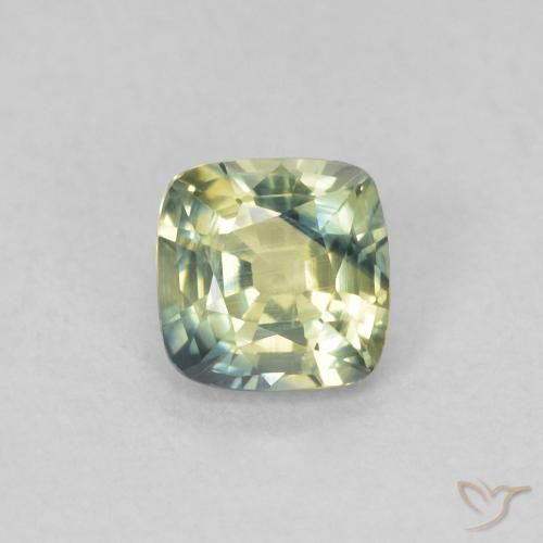 0.47ct Natural Multicolor Zafiro, Forma Cojín, VS