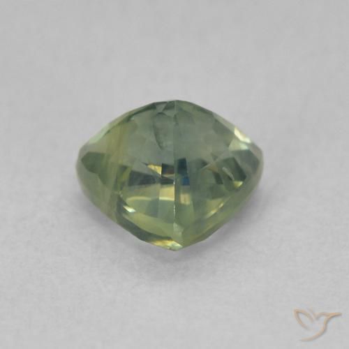 Zafiro Verde azul natural de 0.79 ct, Trillón, VS