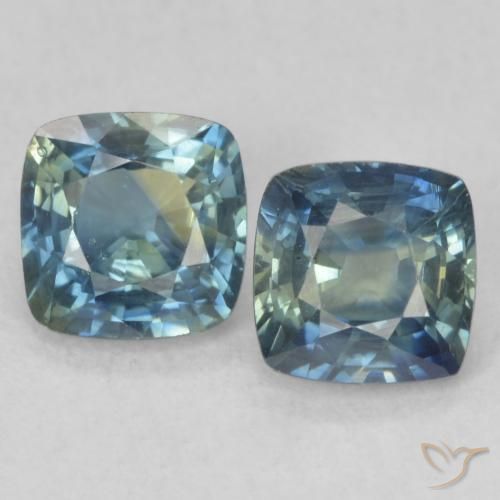 1.80ctw Natural Multicolor Zafiro, Forma Cojín, VS