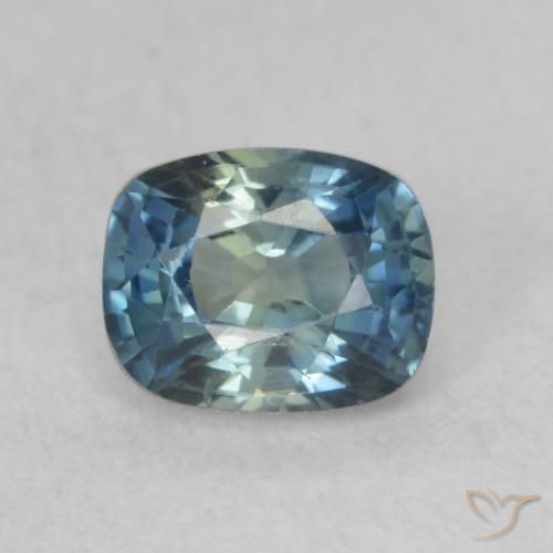 0.64ct Natural Multicolor Zafiro, Forma Cojín, VVS