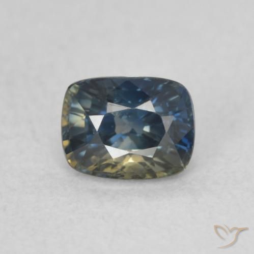0.47ct Natural Multicolor Zafiro, Forma Cojín, VVS