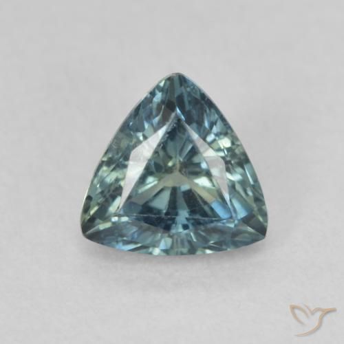 0.93ct Natural Teal Blue Zafiro, Trillón, VS