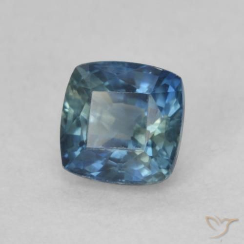 Zafiro Multicolor natural de 0.54 ct, Forma Cojín, VVS-VS