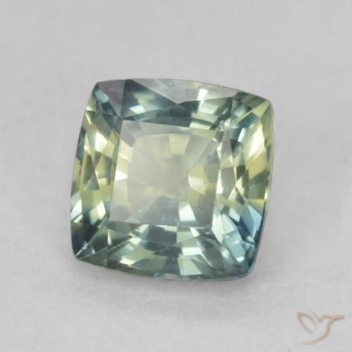 Zafiro Multicolor natural de 0.84 ct, Forma Cojín, VS