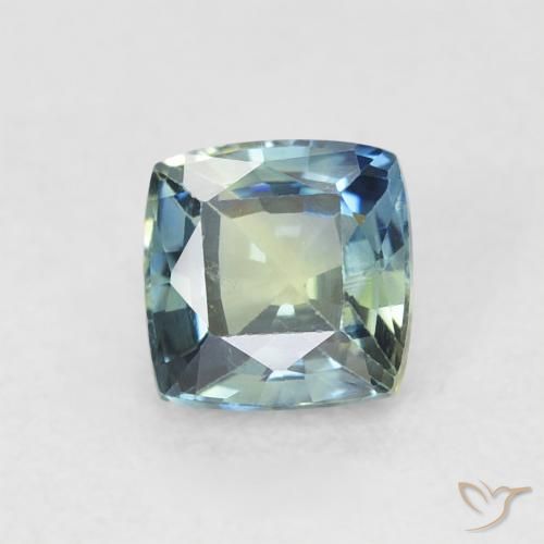 0.70ct Natural Multicolor Zafiro, Forma Cojín, VVS-VS