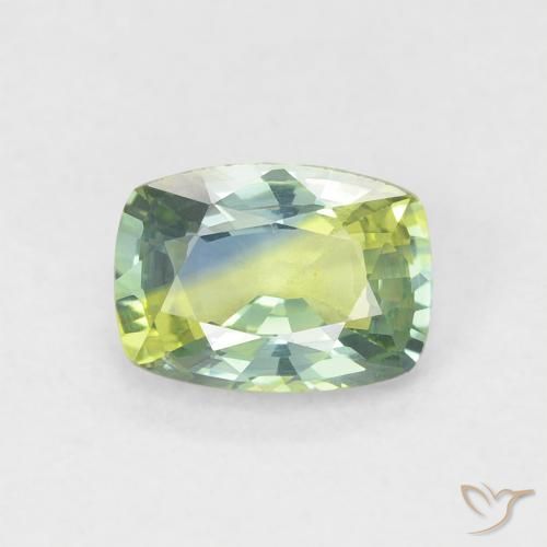 0.80ct Natural Multicolor Zafiro, Forma Cojín, VVS-VS