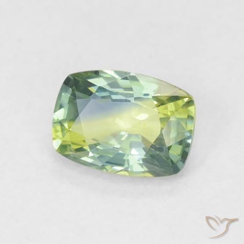 Zafiro Multicolor natural de 0.80 ct, Forma Cojín, VVS-VS