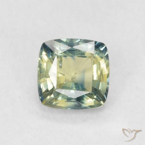0.59ct Natural Multicolor Zafiro, Forma Cojín, VS