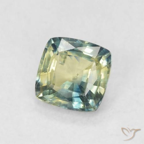 Zafiro Multicolor natural de 0.59 ct, Forma Cojín, VS