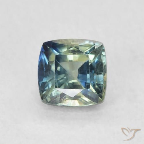 0.71ct Natural Multicolor Zafiro, Forma Cojín, VS