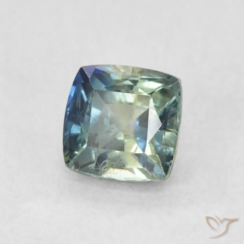 Zafiro Multicolor natural de 0.71 ct, Forma Cojín, VS