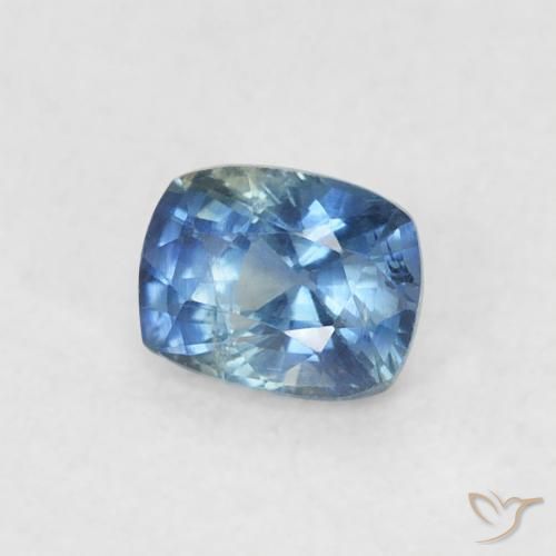 Zafiro Azul natural de 0.35 ct, Forma Cojín, VS