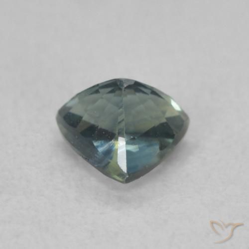 Zafiro Cerceta natural de 0.58 ct, Trillón, VVS-VS