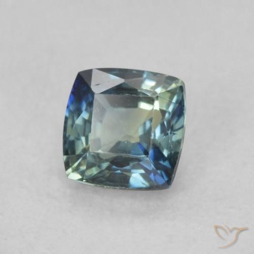 Zafiro Multicolor natural de 0.67 ct, Forma Cojín, VVS-VS