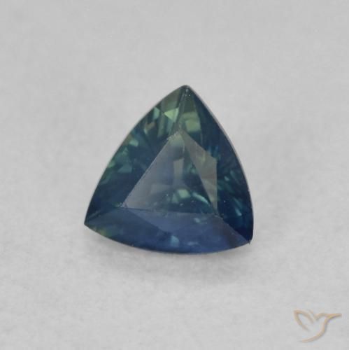 Zafiro Cerceta natural de 0.45 ct, Trillón, VVS-VS