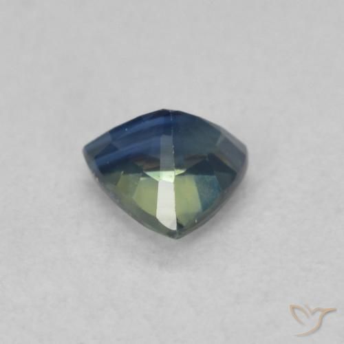 Zafiro Cerceta natural de 0.45 ct, Trillón, VVS-VS