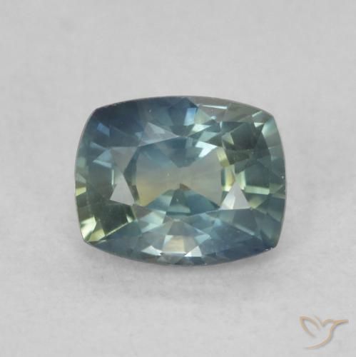 0.79ct Natural Multicolor Zafiro, Forma Cojín, VVS-VS