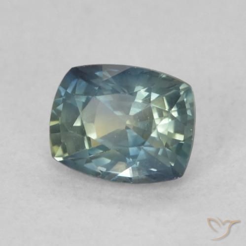 Zafiro Multicolor natural de 0.79 ct, Forma Cojín, VVS-VS