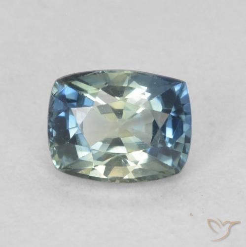 0.77ct Natural Multicolor Zafiro, Forma Cojín, VVS-VS