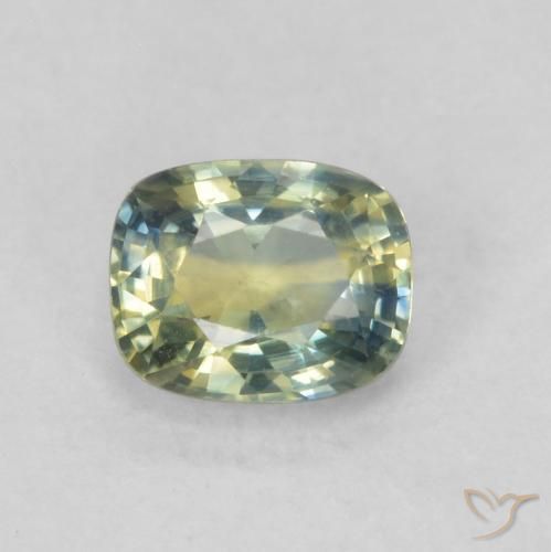 0.63ct Natural Multicolor Zafiro, Forma Cojín, VVS-VS