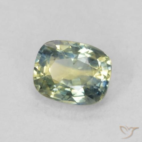 Zafiro Multicolor natural de 0.63 ct, Forma Cojín, VVS-VS