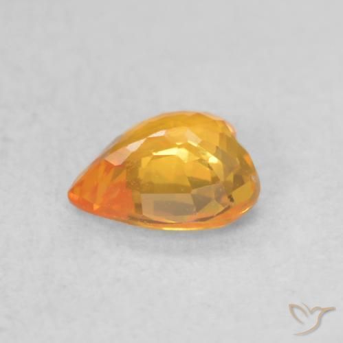 Zafiro Oro natural de 0.41 ct, Corazón, VVS-VS